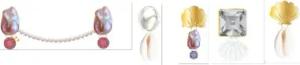 Crocs Schuhanstecker "Jibbitz™ Elevated Pearl", Urlaubsfeeling mit Perlen Anstecker für Crocs
