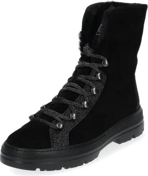 Paul Green Schnürstiefelette "Paul Green Stiefelette Veloursleder"