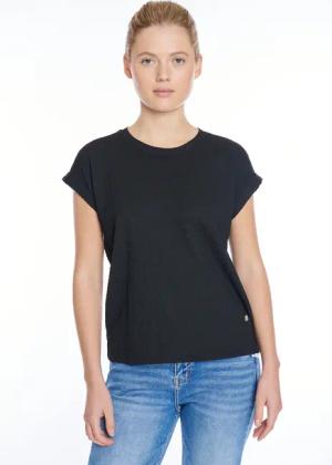 ZABAIONE Kurzarmshirt "Al44legra", Crinkle-Ware