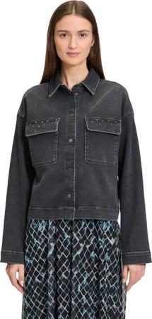 Betty&Co Jackenblazer "Betty & Co Jeansjacke mit aufgesetzten Taschen"