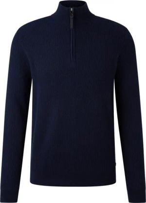 BOGNER Schurwoll-Kaschmir-Troyer Derek für Herren - Navy-Blau - M