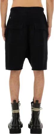 Rick Owens - Short Pods Beveled With Distinctive Star Graphic - Größe S - schwarz