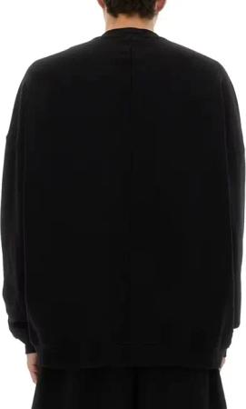 Rick Owens - Oversized Black Sweatshirt With Graphic Design - Größe M - schwarz