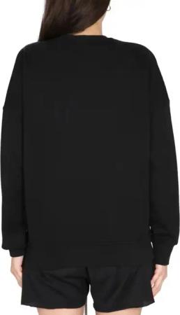 Rick Owens - Oversized Black Sweatshirt With Logo Embossing - Größe XS - schwarz