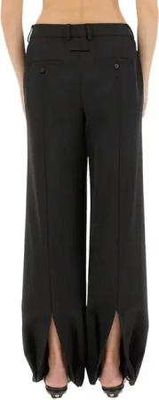 Jean Paul Gaultier - Straight-Leg Pants With Stirrup Design - Größe 36 - schwarz