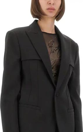 Jean Paul Gaultier - Fitted Tailored Jacket - Größe 40 - schwarz