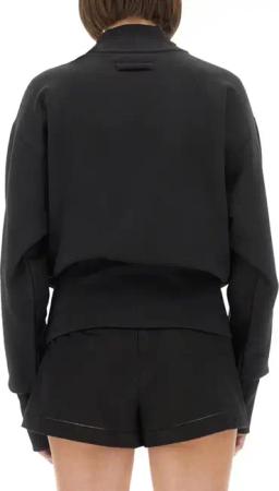 Jean Paul Gaultier - Cropped Black Sweatshirt - Größe L - schwarz
