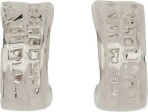 Jean Paul Gaultier Ohrringe - Sculptural Silver Brass Earrings - Gr. unisize - in Silber - für Damen