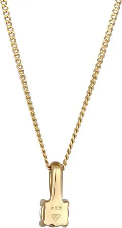 Elli Halskette - Halskette Kurze Halskette Diamant Weiß Brillantsch - Gr. unisize - in Gold - für Damen