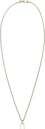 Elli Halskette - Halskette Wünschelrute 375 Gelbgold - Gr. unisize - in Gold - für Damen