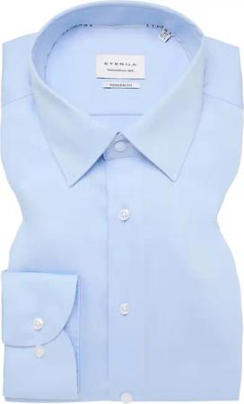 MODERN FIT Hemd in hellblau unifarben