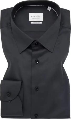 MODERN FIT Hemd in anthrazit unifarben