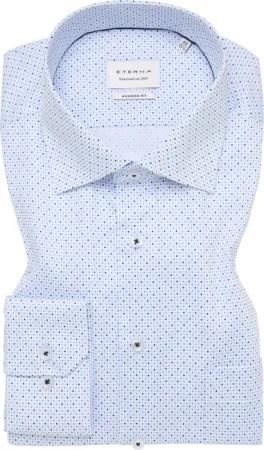 MODERN FIT Hemd in hellblau bedruckt