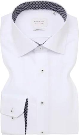 MODERN FIT Hemd in weiß unifarben