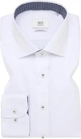 MODERN FIT Hemd in weiß unifarben
