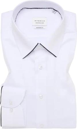 MODERN FIT Hemd in weiß unifarben