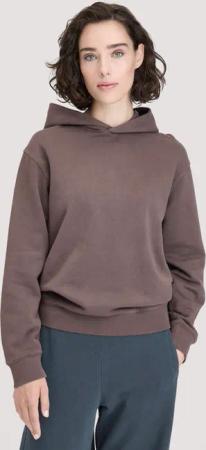 hessnatur Damen Sweathoodie Relaxed aus Bio-Baumwolle - lila - Größe 40