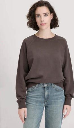 hessnatur Damen Sweatshirt Oversized aus Bio-Baumwolle - lila - Größe XL