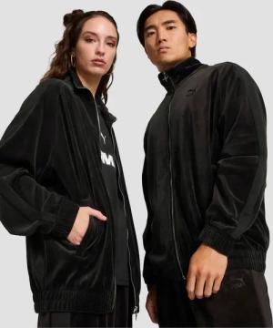 Puma T7 Oversized Velour Übergangsjacke