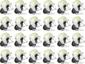 relaxdays Feuerwehrhelm 24 x Feuerwehrhelm "112"