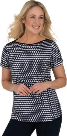 Trigema T-Shirt TRIGEMA T-Shirt mit schickem