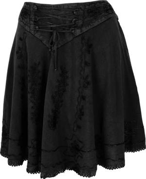 Guru-Shop Minirock Bestickter Boho Minirock -