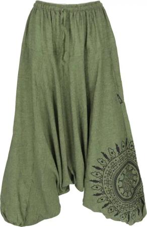 Guru-Shop Relaxhose Haremshose Pluderhose, Pumphose mit