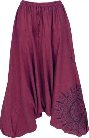 Guru-Shop Relaxhose Haremshose Pluderhose, Pumphose mit
