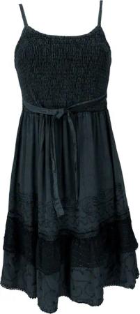 Guru-Shop Midikleid Besticktes indisches Boho Kleid,