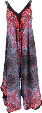 Guru-Shop Relaxhose Boho Jumpsuit, Mandala Sommer