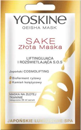 Yoskine Gesichtsmaske Sake Golden Lifting- und