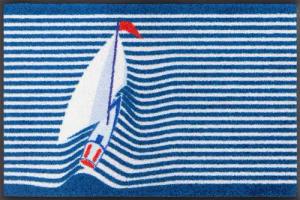 wash+dry by Kleen-Tex Fußmatte Sailing Boat,