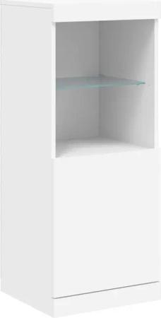 vidaXL Sideboard Sideboard mit LED-Beleuchtung Weiß