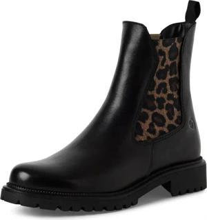 Tamaris Chelseaboots, Blockabsatz, Schlupfboots mit beidseitigen Stretcheinsätzen