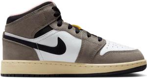 Jordan 1 Mid Unisex Sneaker - Weiß - Größe 35.5 - Netz/Synthetik