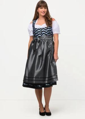 Ulla Popken Dirndl Dirndl Zackenmuster Carree-Ausschnitt