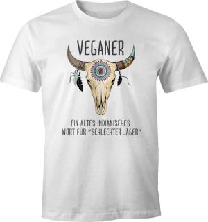 MoonWorks Print-Shirt Herren T-Shirt Vegetarier /