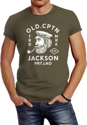Neverless Print-Shirt Neverless® Herren T-Shirt Kapitän