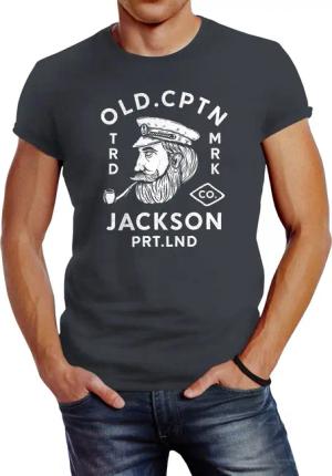 Neverless Print-Shirt Neverless® Herren T-Shirt Kapitän