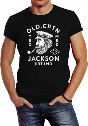 Neverless Print-Shirt Neverless® Herren T-Shirt Kapitän