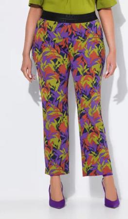 Ulla Popken Schlupfhose Jerseyhose Sienna Blätter