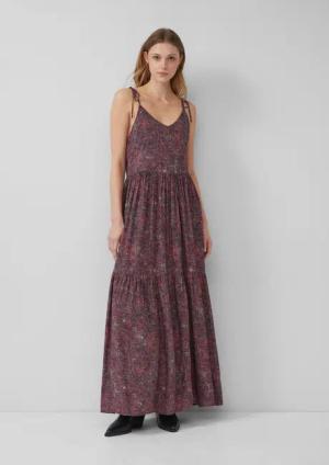 QS Maxikleid Langes Viskosekleid