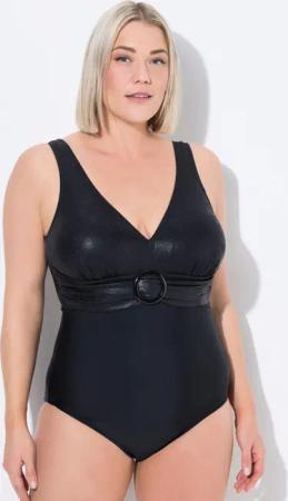 Ulla Popken Badeanzug Badeanzug Zierring Softcups