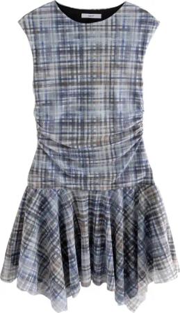 Next Minikleid Asymmetrisches Minikleid mit Mesh