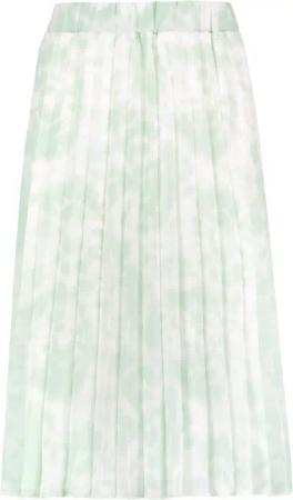SUBLEVEL Sommerrock Trendiger tie-dye Look, plissiertes