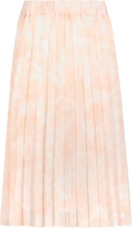 SUBLEVEL Sommerrock Trendiger tie-dye Look, plissiertes