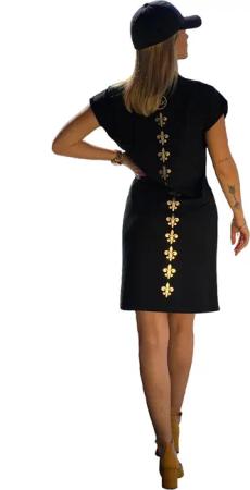 KR-Industries Minikleid Kleid Lilie mit edlem