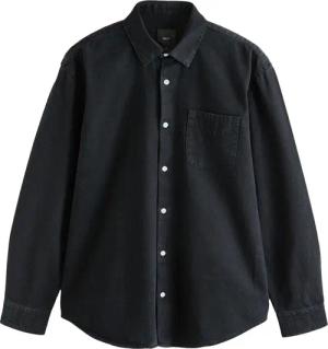 Next Langarmhemd Langärmeliges Jeanshemd aus 100 %