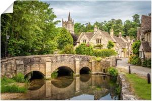 Artland Wandbild Dorf Castle Combe, Wiltshire,