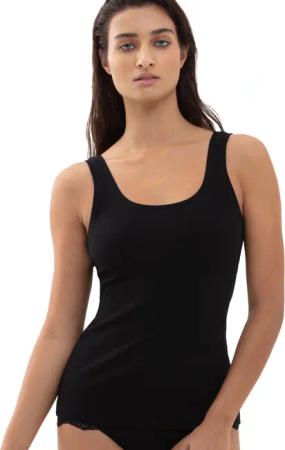 Mey Trägertop "ORGANIC COTTON", tiefer Rundhalsausschnitt, Feinripp, Baumwollmischung, atmungsaktiv